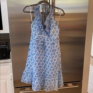 Lilly Pulitzer ruffle neck halter dress size 6